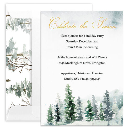 Winter Forest Invitations